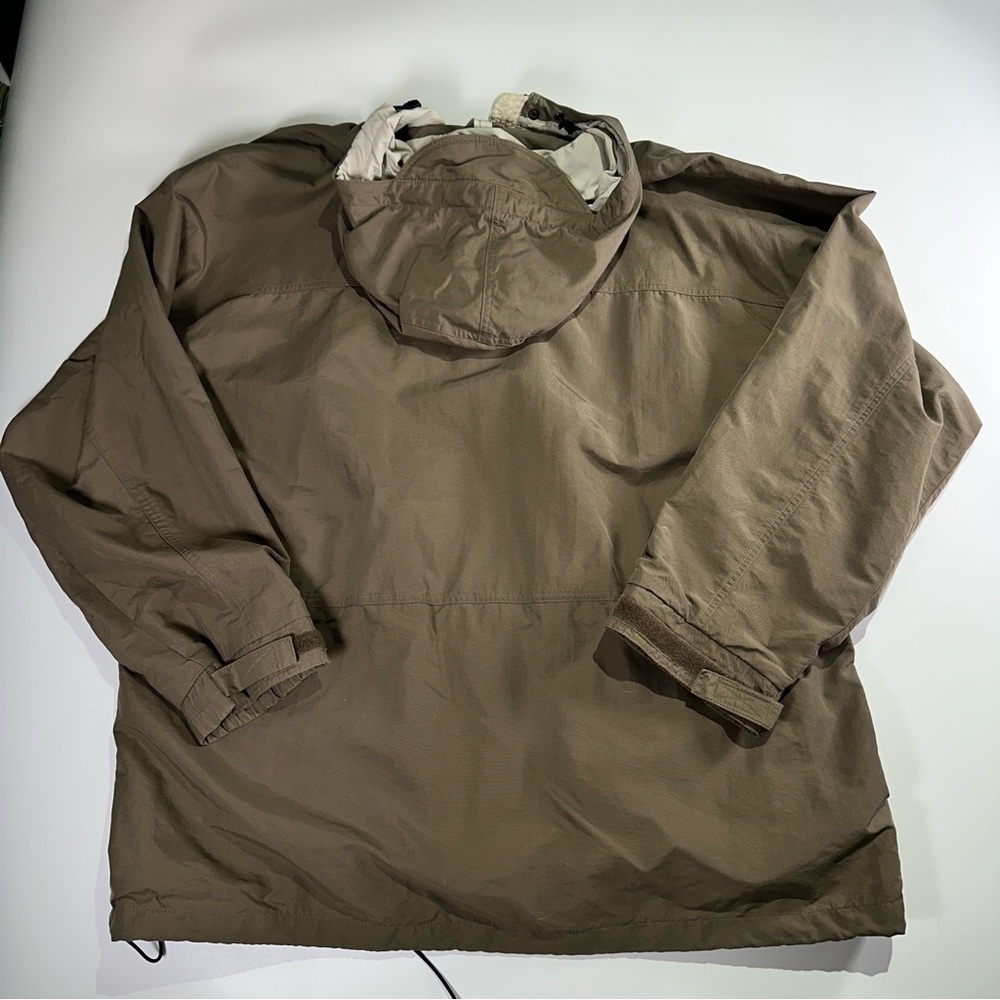 Eastern Mountain Sports Men's Tan Hooded Raincoat - Picture 13 of 15